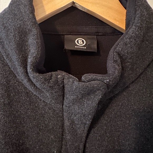 Vintage Bogner Wool Jacket, Dark Grey, Small - Picture 4 of 6